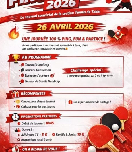 Affiche ping a gogo 2026